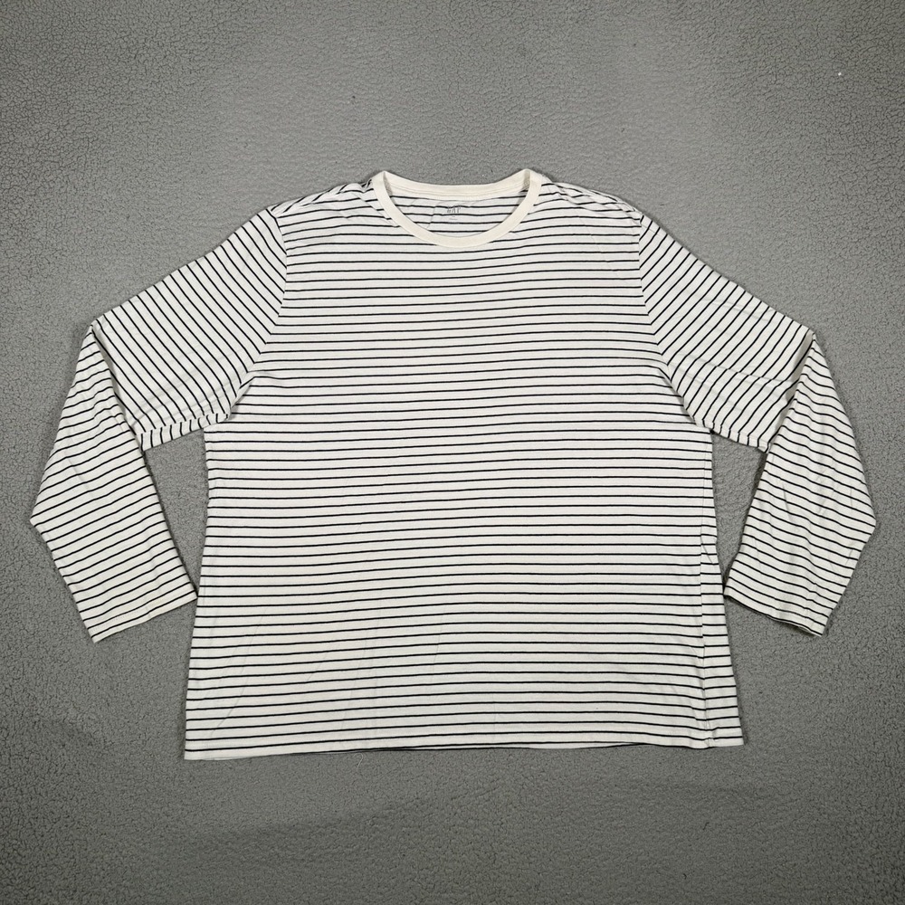 Gap Shirt Womens XXL Striped Everyday Wear 100% Cotton Casual Preppy Long Sleeve
